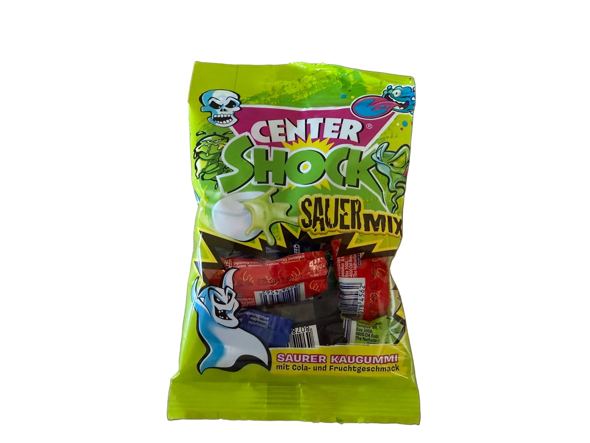 Center Shock Sour Mix Kaugummis | 11 extra-sauren Kaugummis, mit Füllung, ohne Farbstoffe