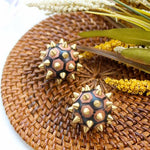 2x Igelball aus Wacholderholz und Messing - handgemacht aus Südkorea